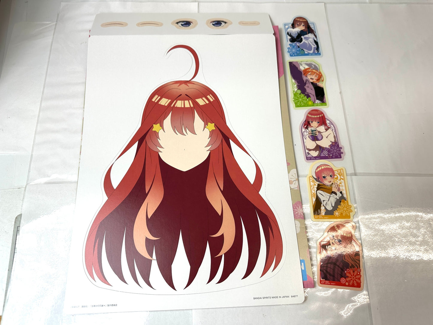 開封済み・未使用品 一番くじ 五等分の花嫁 まとめセット アートコレクション 描き下ろし イラストボード 福笑い&トラベルステッカーセット 他 10/10