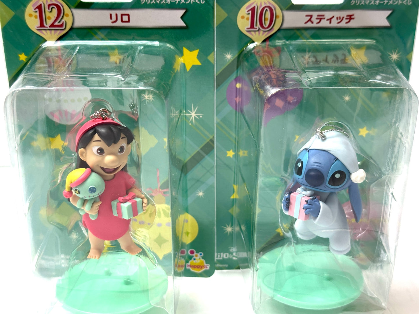 Happyくじディズニークリスマスオーナメント2022 10個セット リロ ステッチ エンジェル チップ&デール 他 フィギュア 9/110