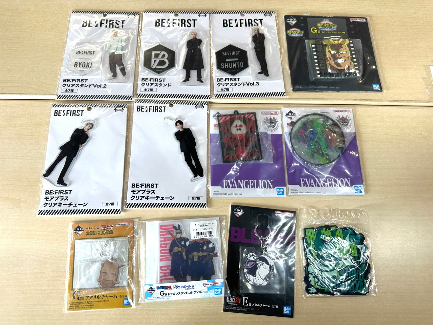 新品・中古混在 男子 男 アニメキャラ グッズまとめセット 一番くじ ヒロアカ ワンピース ハイキュー 幽遊白書 ダンダダン NARUTO ジョジョ 他 B 8/21