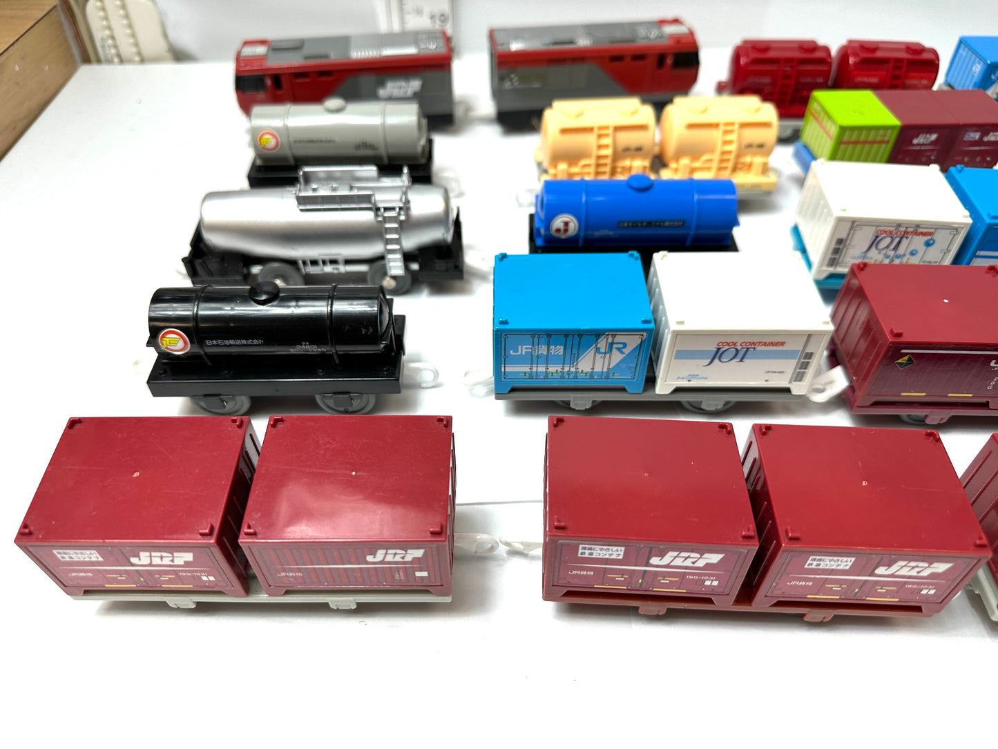 現状品 タカラトミー TAKARA TOMY プラレール いっぱいつなごう金太郎&貨車セット 他 貨物車両 動力車 まとめセット 9/26