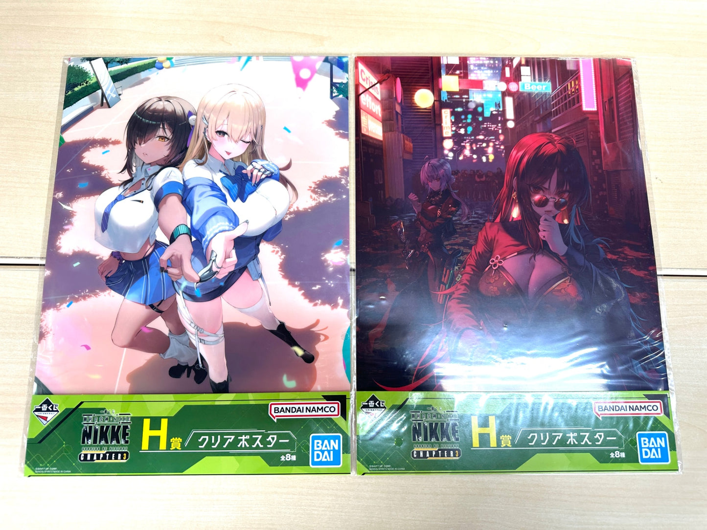 一番くじ 勝利の女神:NIKKE CHAPTER4 F賞 クリアポスター 4種セット BANDAI 8/29