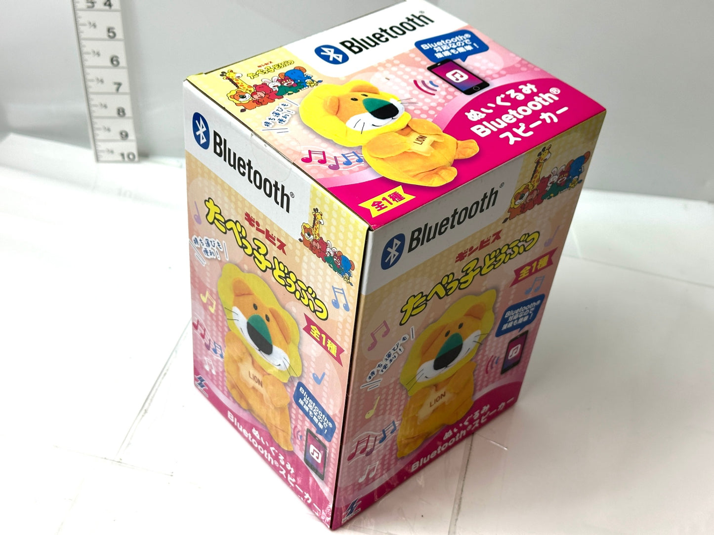 ギンビス たべっ子どうぶつ ライオン ぬいぐるみ型 Bluetoothスピーカー エスケイジャパン SK JAPAN 11/1