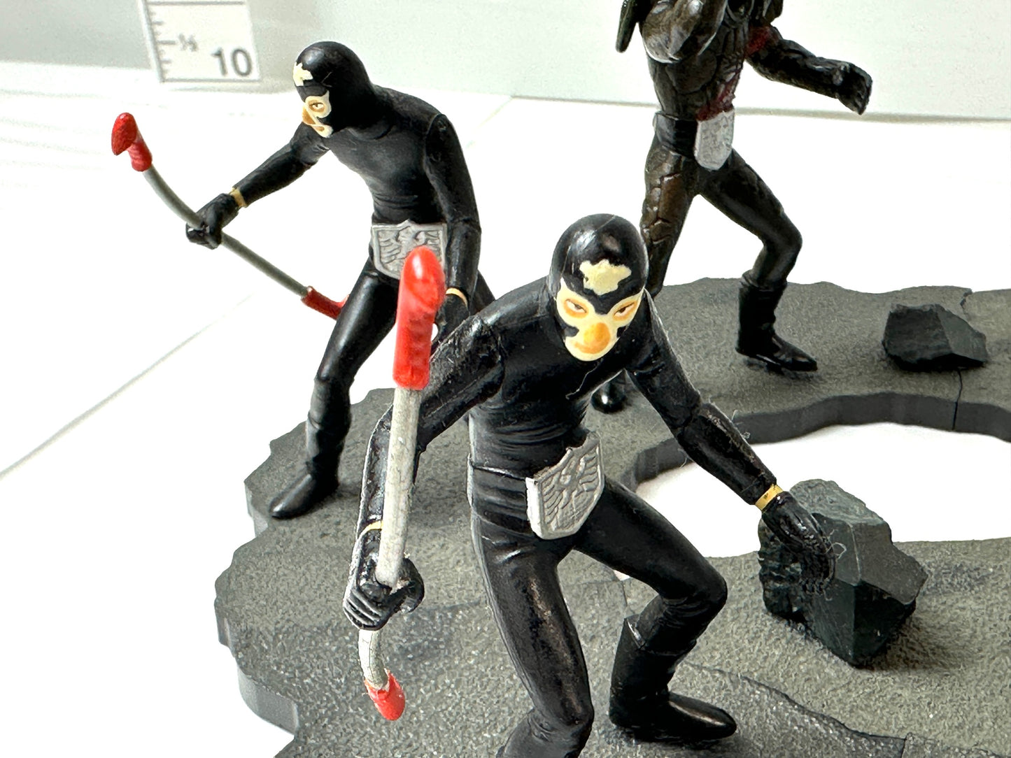 バンプレスト 現状品 ポケット一番くじ 仮面ライダー ジオラマフィギュア ショッカー戦闘員 仮面ライダー1号2号 マグマ怪人ゴースター 10/14