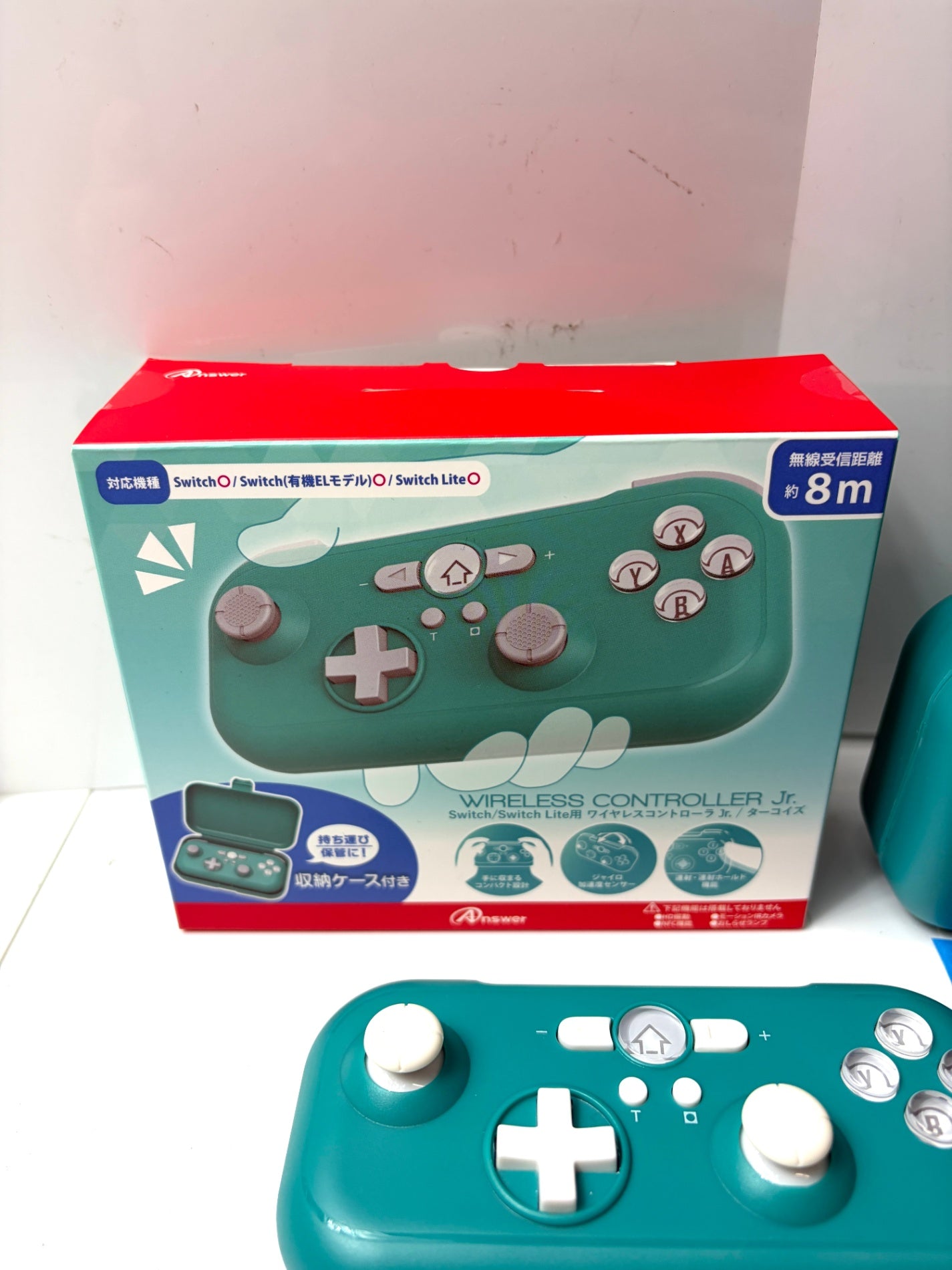 Answer Switch 互換 ワイヤレス コントローラー Jr. 収納ケース付き グリーン