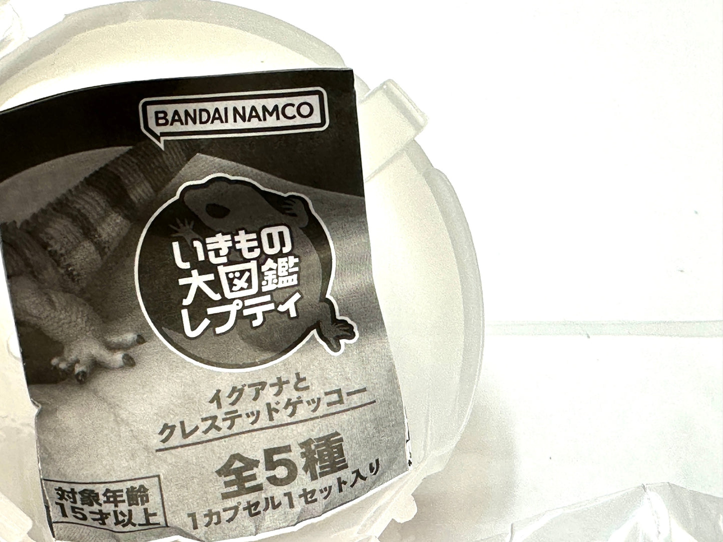 いきもの大図鑑 レプティ イグアナ(レッド)全長100mm 可動箇所8箇所 BANDAI ガシャポン フィギュア 8/21