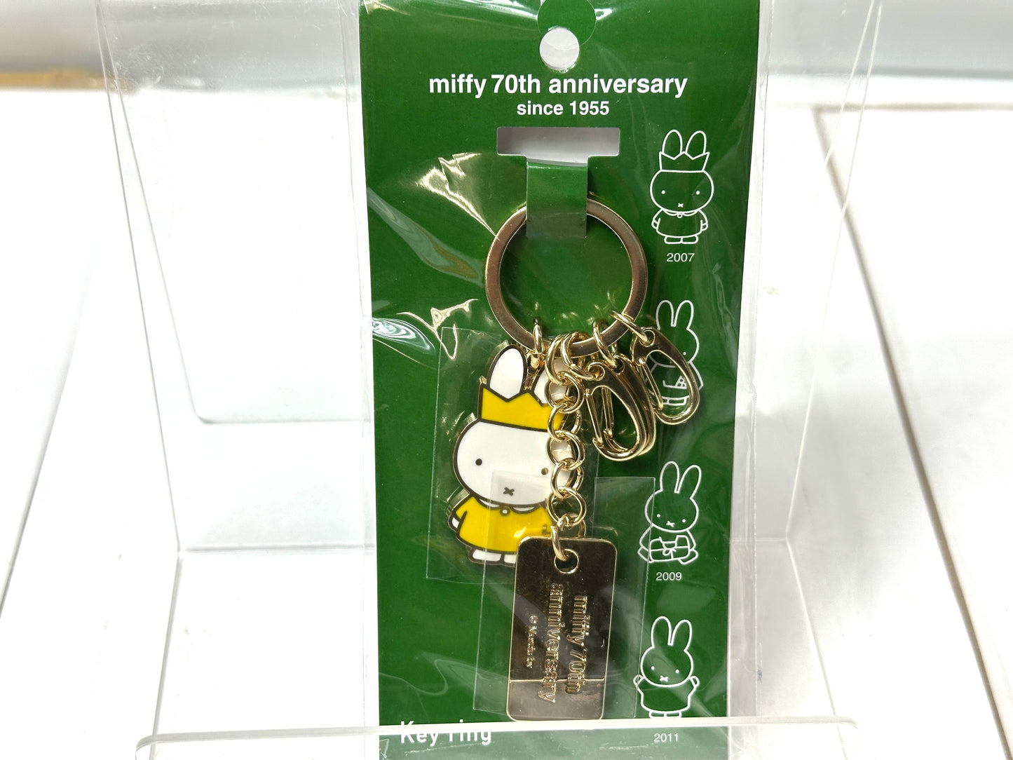 ミッフィー70周年記念 キーリング キーホルダー 4種セット おうかん まるみみおすまし なみだ とがりみみおすまし 12/15