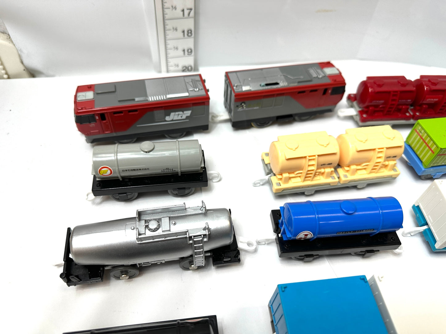 現状品 タカラトミー TAKARA TOMY プラレール いっぱいつなごう金太郎&貨車セット 他 貨物車両 動力車 まとめセット 9/26