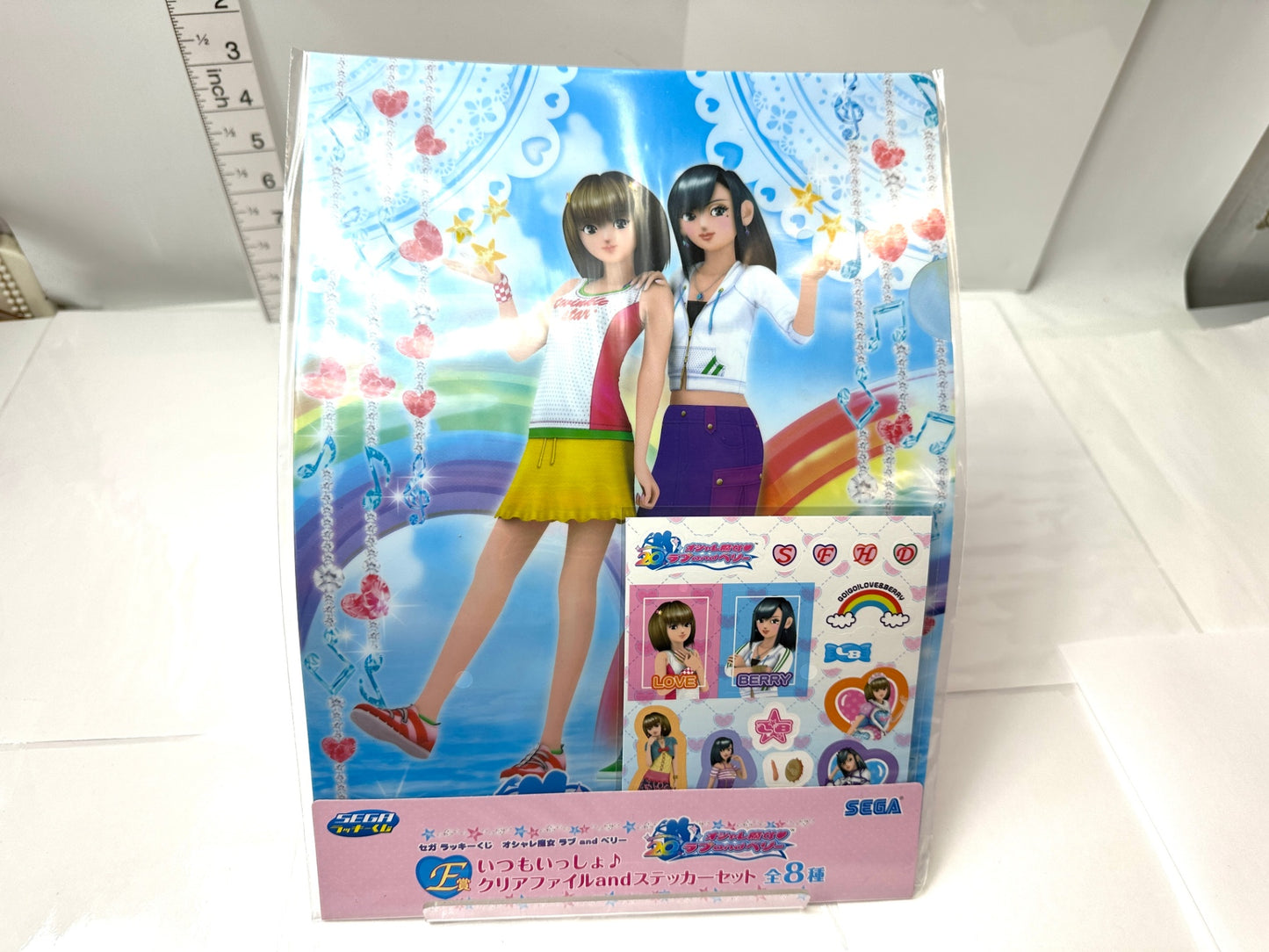 オシャレ魔女ラブandベリー グッズ まとめセット クリアファイル&ステッカー 全8種含む クリアスタンド カード風クリアキーチェーン SEGA 8/14 併 本棚