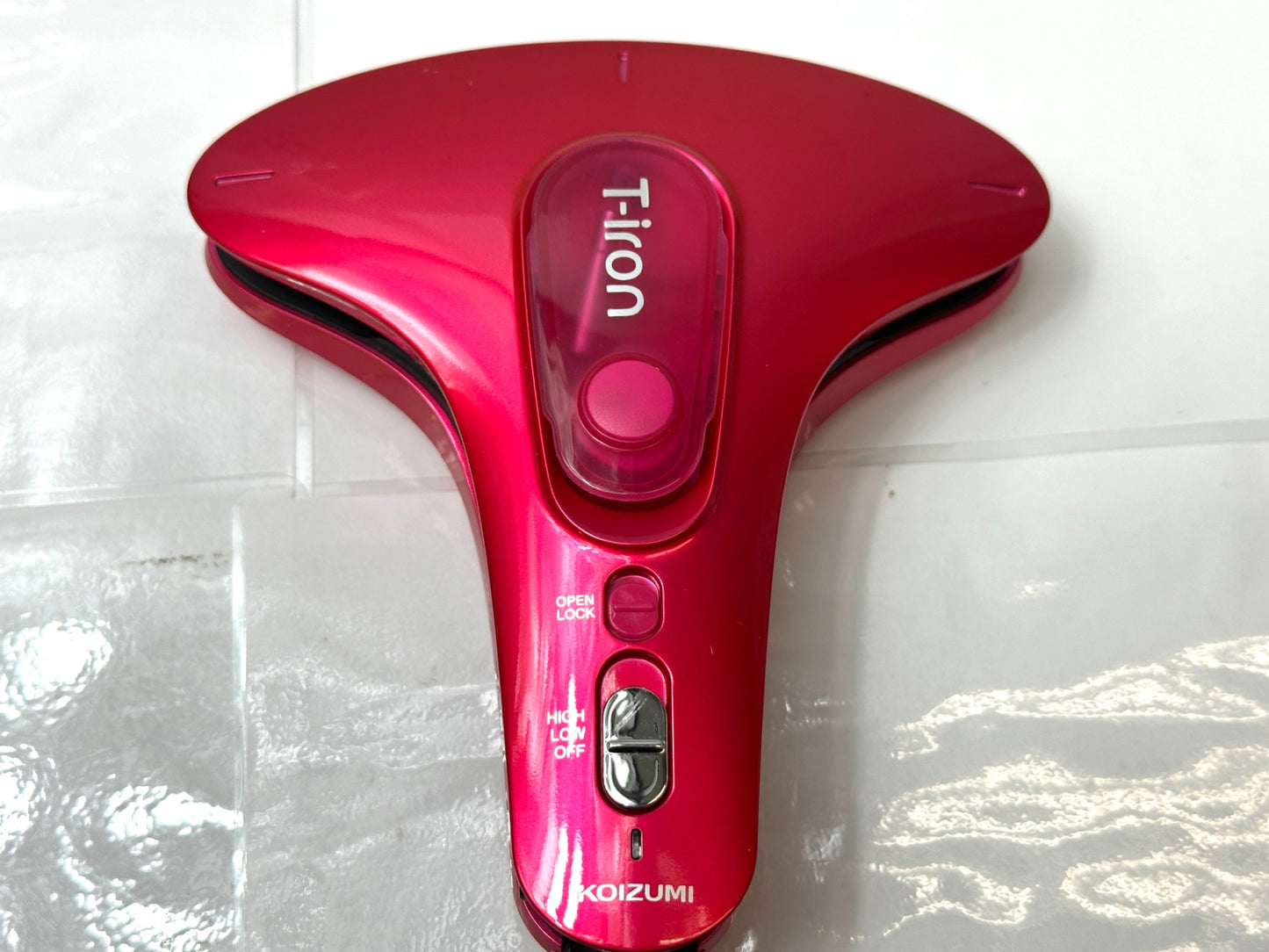動作品 KOIZUMI コイズミ ポータブルスチームアイロン T-iron KAS-3010 ピンク ハンガーショット機能付き 9/20