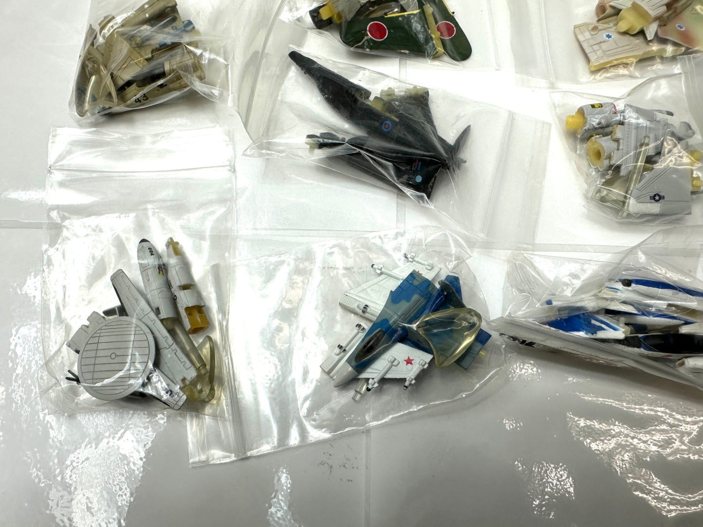 現状品 Furuta チョコエッグ 戦闘機シリーズ 15個セット 解説書無し ホーク100 コブラ ミラージュ F1 他 フィギュア 8/28