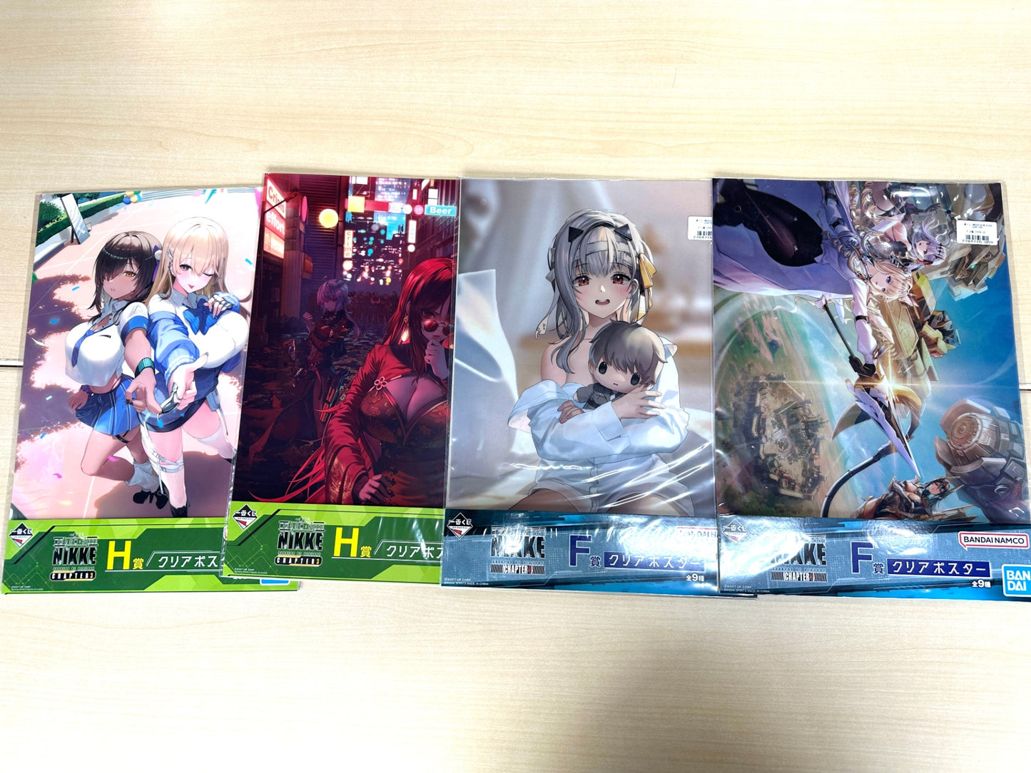 一番くじ 勝利の女神:NIKKE CHAPTER4 F賞 クリアポスター 4種セット BANDAI 8/29