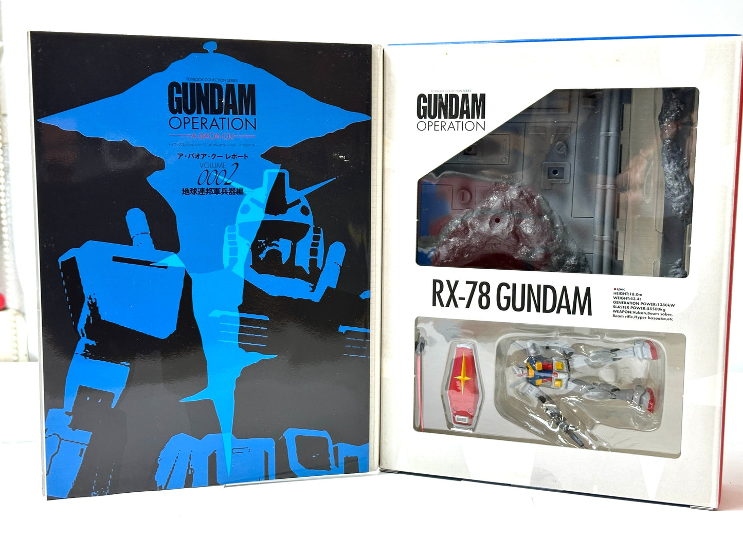 トイブックコレクションシリーズ ガンダムオペレーション 5冊セット 1/220スケール フィギュア ジム ジオング ザクⅡ ガンダム ガンキャノン 8/5
