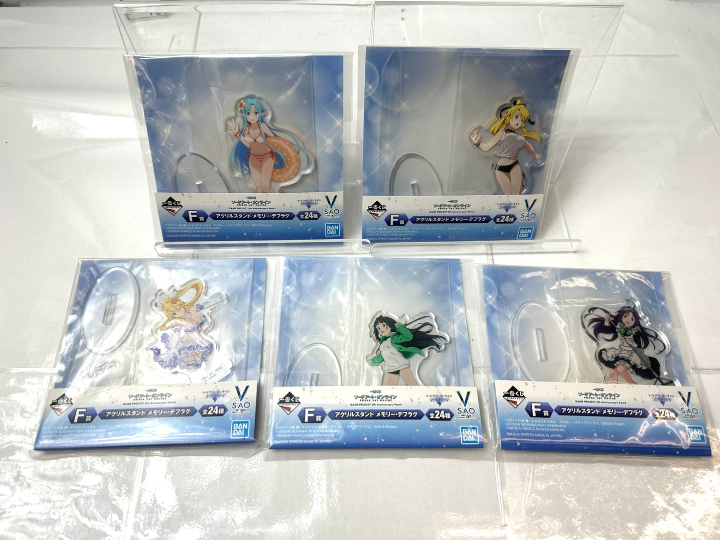 一番くじ ソードアート・オンライン G/F賞 アクリルスタンド 40個セット インテグラル・ファクター17種 メモリー・デフラグ23種 11/10