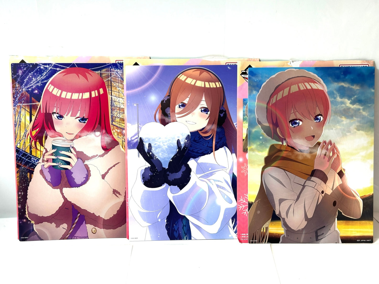 開封済み・未使用品 一番くじ 五等分の花嫁 まとめセット アートコレクション 描き下ろし イラストボード 福笑い&トラベルステッカーセット 他 10/10