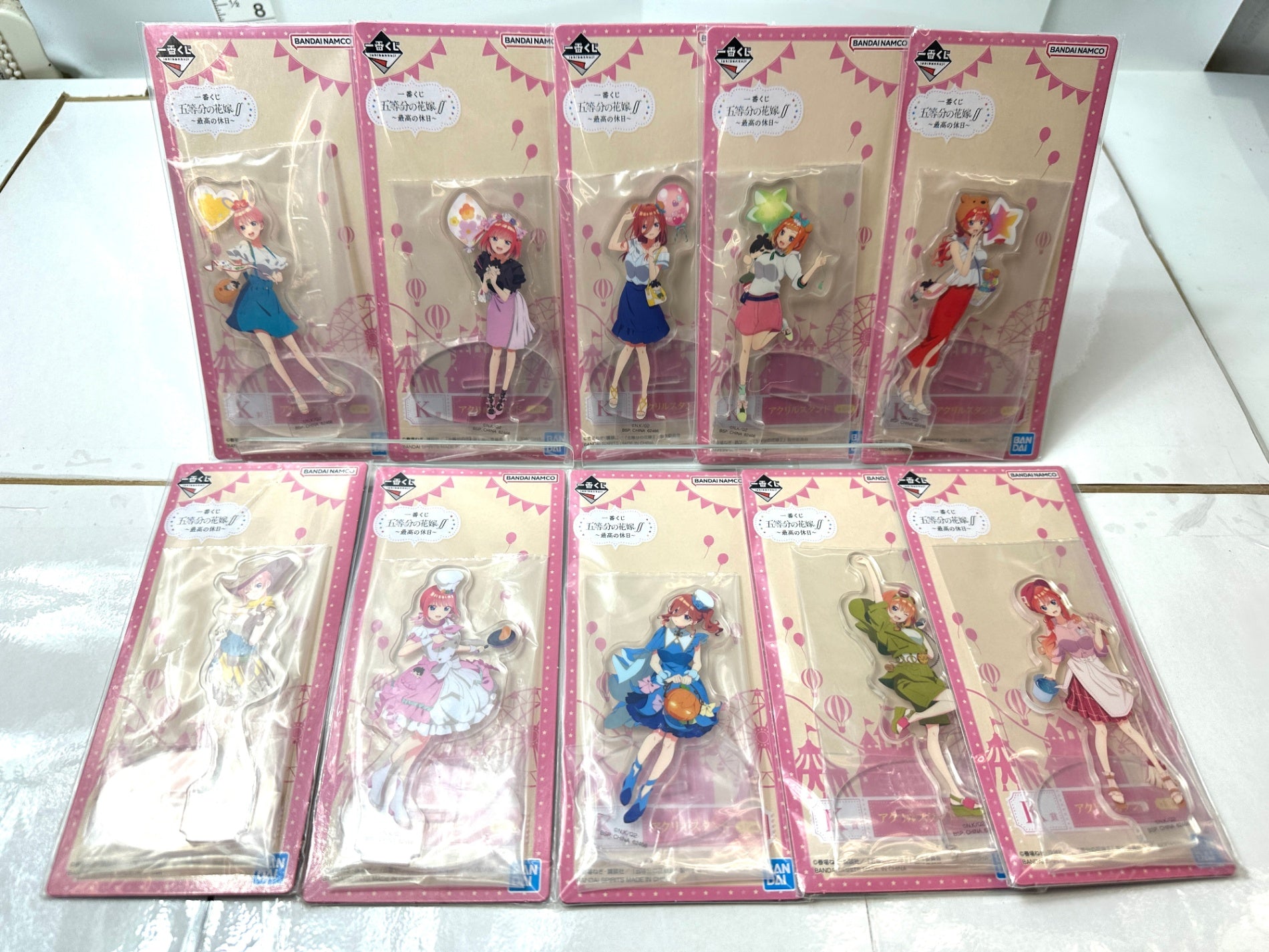 一番くじ 五等分の花嫁 最高の休日 K賞 アクリルスタンド 全10種