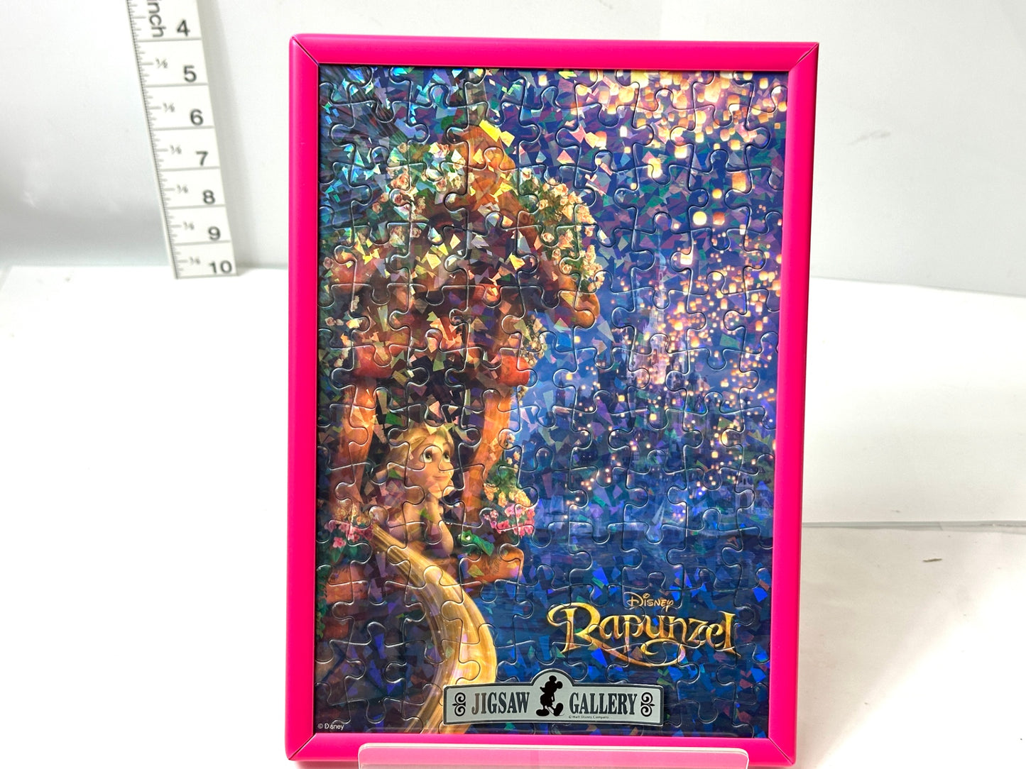 現状品 ディズニー 塔の上のラプンツェル ジグソーパズル JIGSAW GALLERY シリーズ ホログラムクリスタルパズル 2個セット 108ピース 11/10