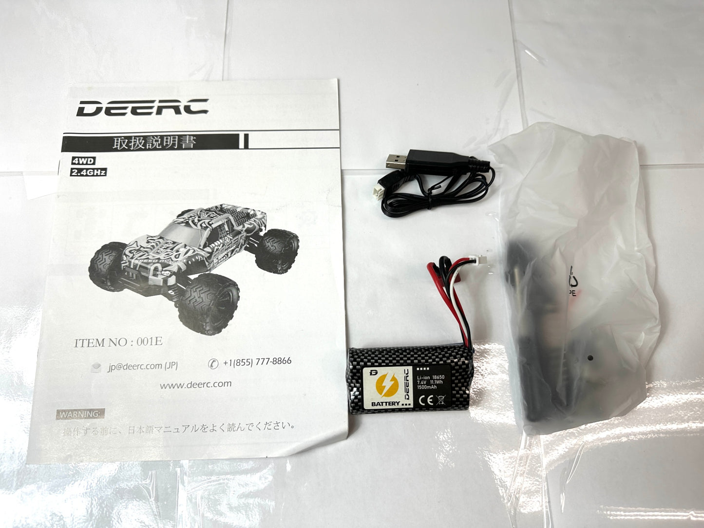 動作未確認 DEERC ラジコンカー オフロード ブラシレスモーター 4WD 001E RCカー 8/12