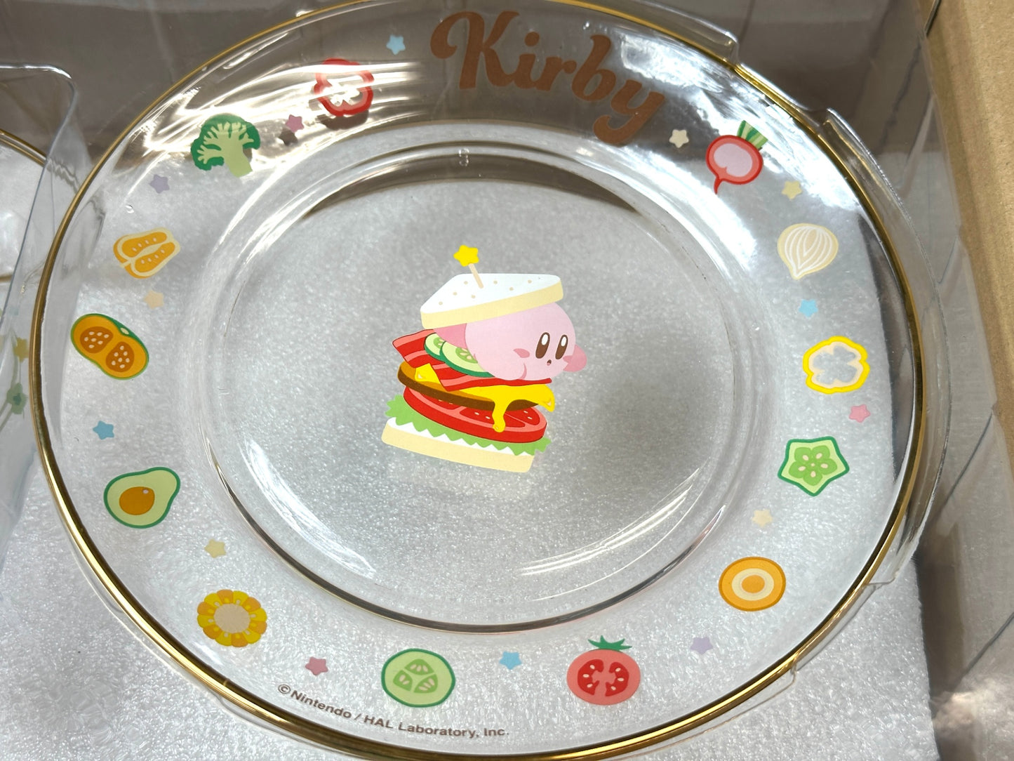 SK JAPAN エスケイジャパン Kirby カービィ 金縁 クリア食器セット 10/7