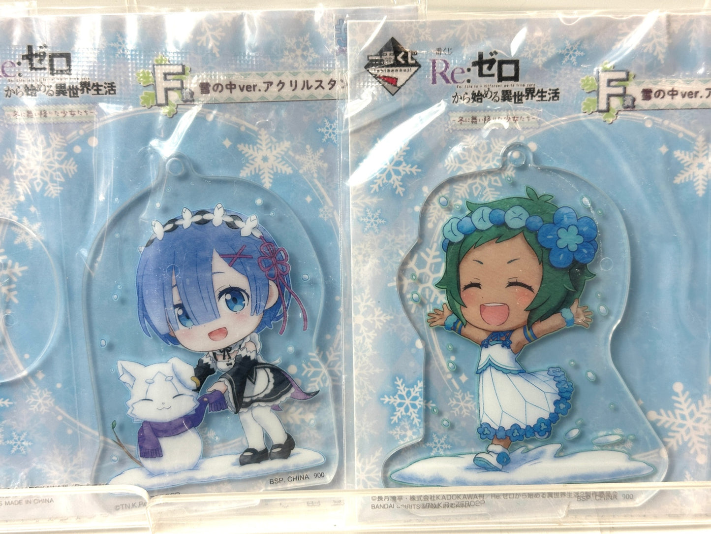 一番くじ Re:ゼロから始める異世界生活 F賞 アクリルスタンド 雪の中ver. 5個セット アクスタ 11/13