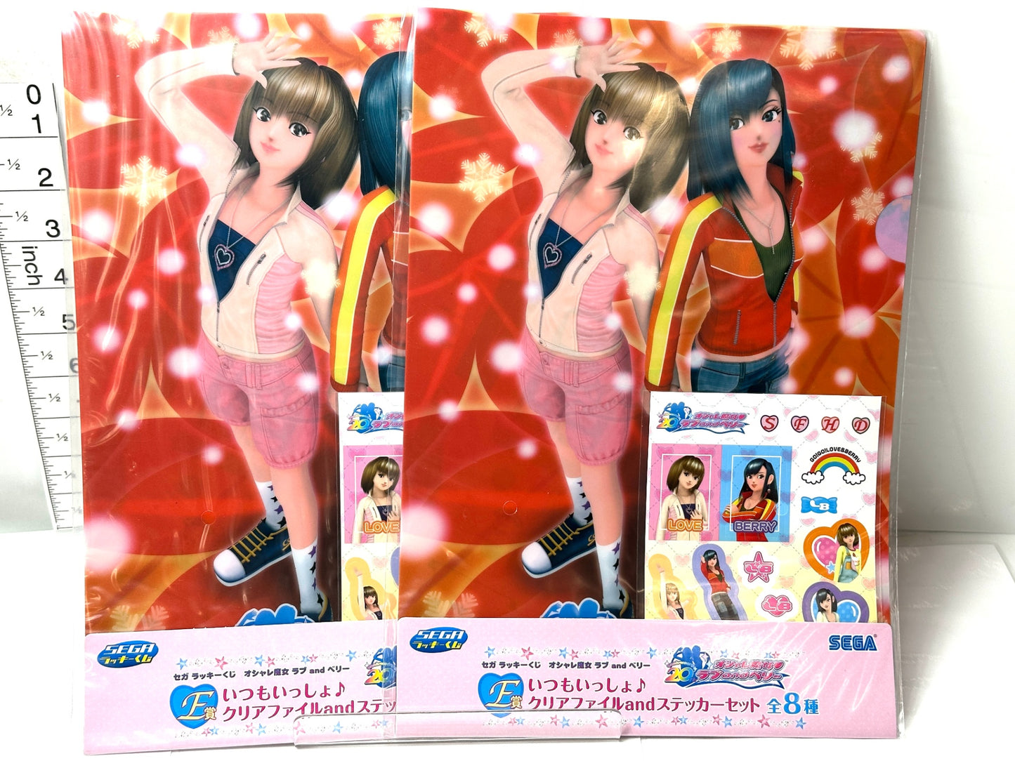 オシャレ魔女ラブandベリー グッズ まとめセット クリアファイル&ステッカー 全8種含む クリアスタンド カード風クリアキーチェーン SEGA 8/14 併 本棚