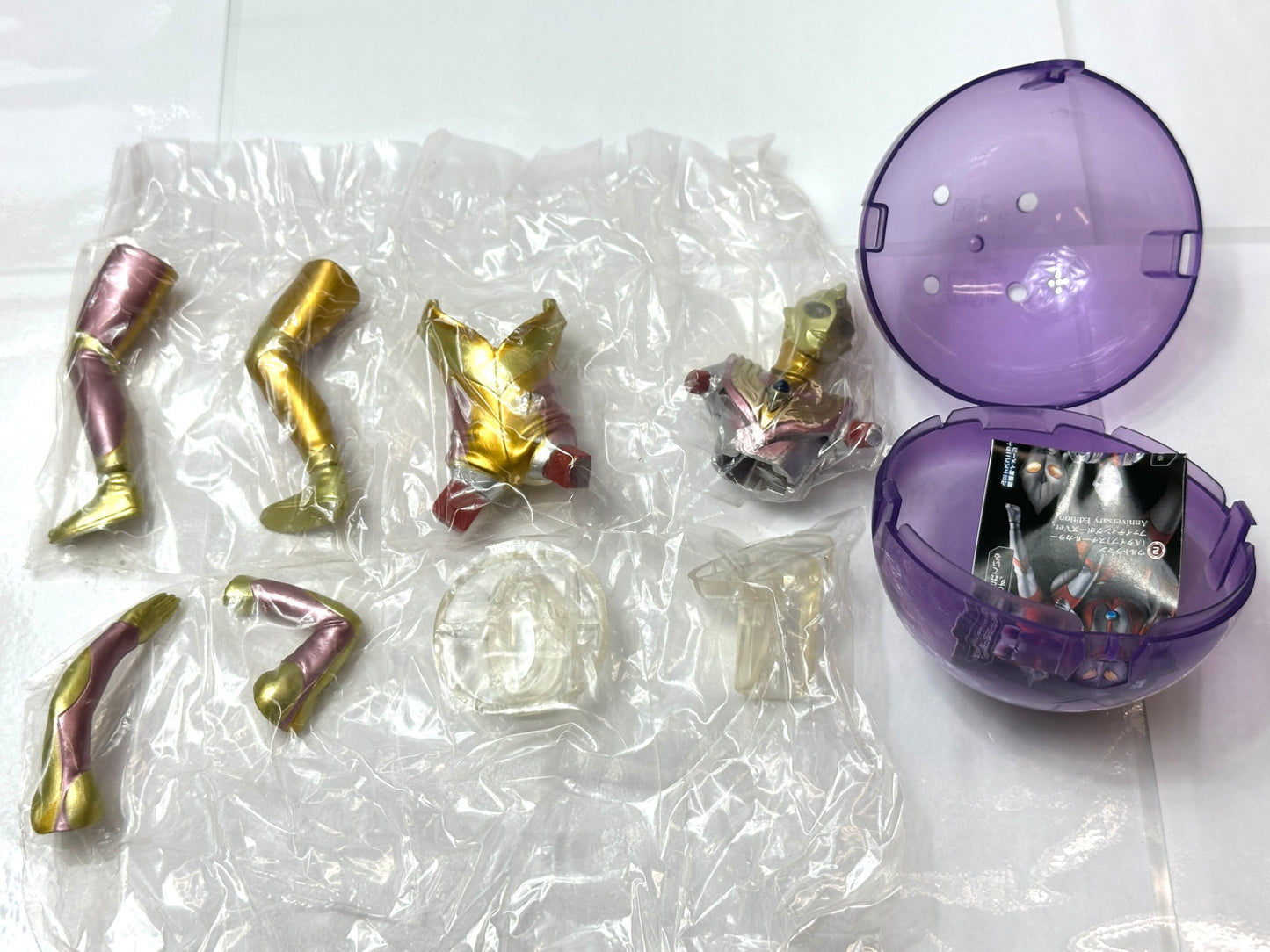 アルティメットルミナス ウルトラマンSP 5個セット グリッターティガ ジェットビートル+ルミナスユニット/ガッツウイング1号+ルミナスユニット×2 BANDAI ガシャポン フィギュア 8/21