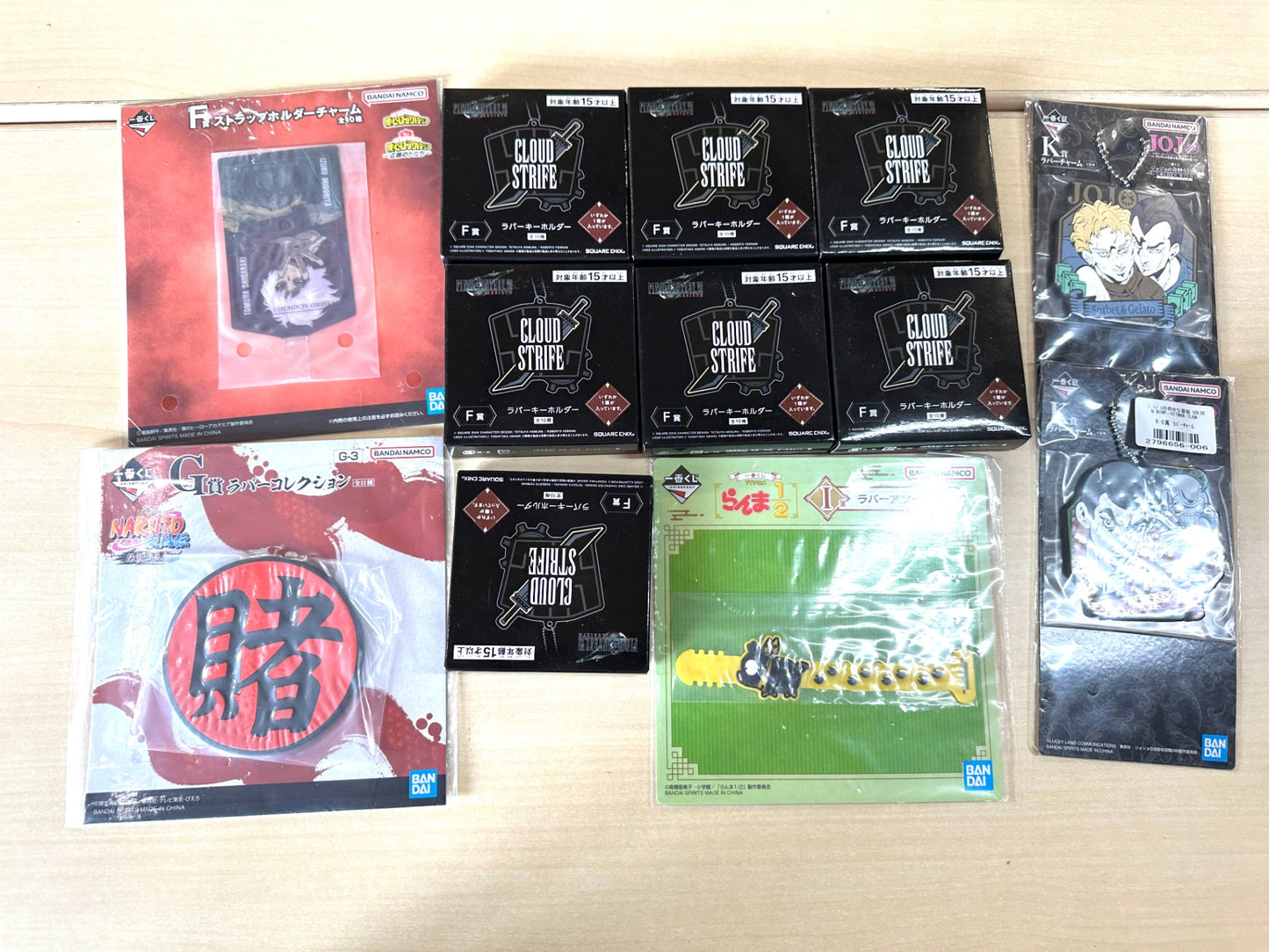 新品・中古混在 男子 男 アニメキャラ グッズまとめセット 一番くじ ヒロアカ ワンピース ハイキュー 幽遊白書 ダンダダン NARUTO ジョジョ 他 B 8/21