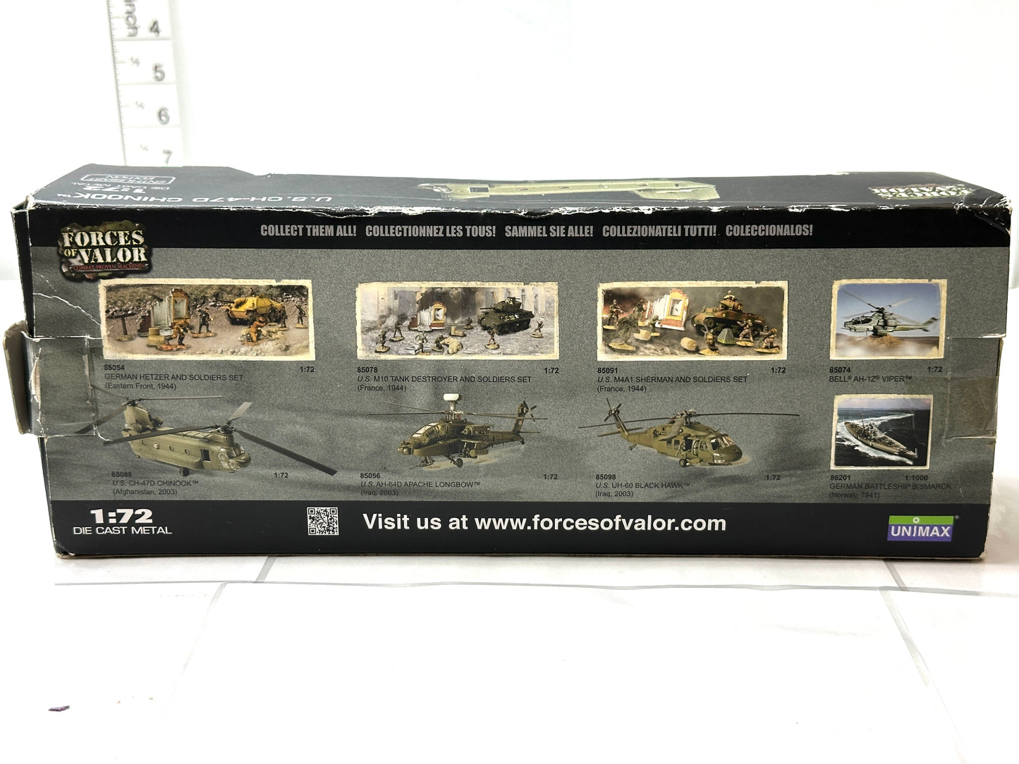 UNIMAX FORCES OF VALOR 1/72 ダイキャストメタル U.S. CH-47D CHINOOK Afghanistan チヌーク アフガニスタン 2003 ホビージャパン 8/18