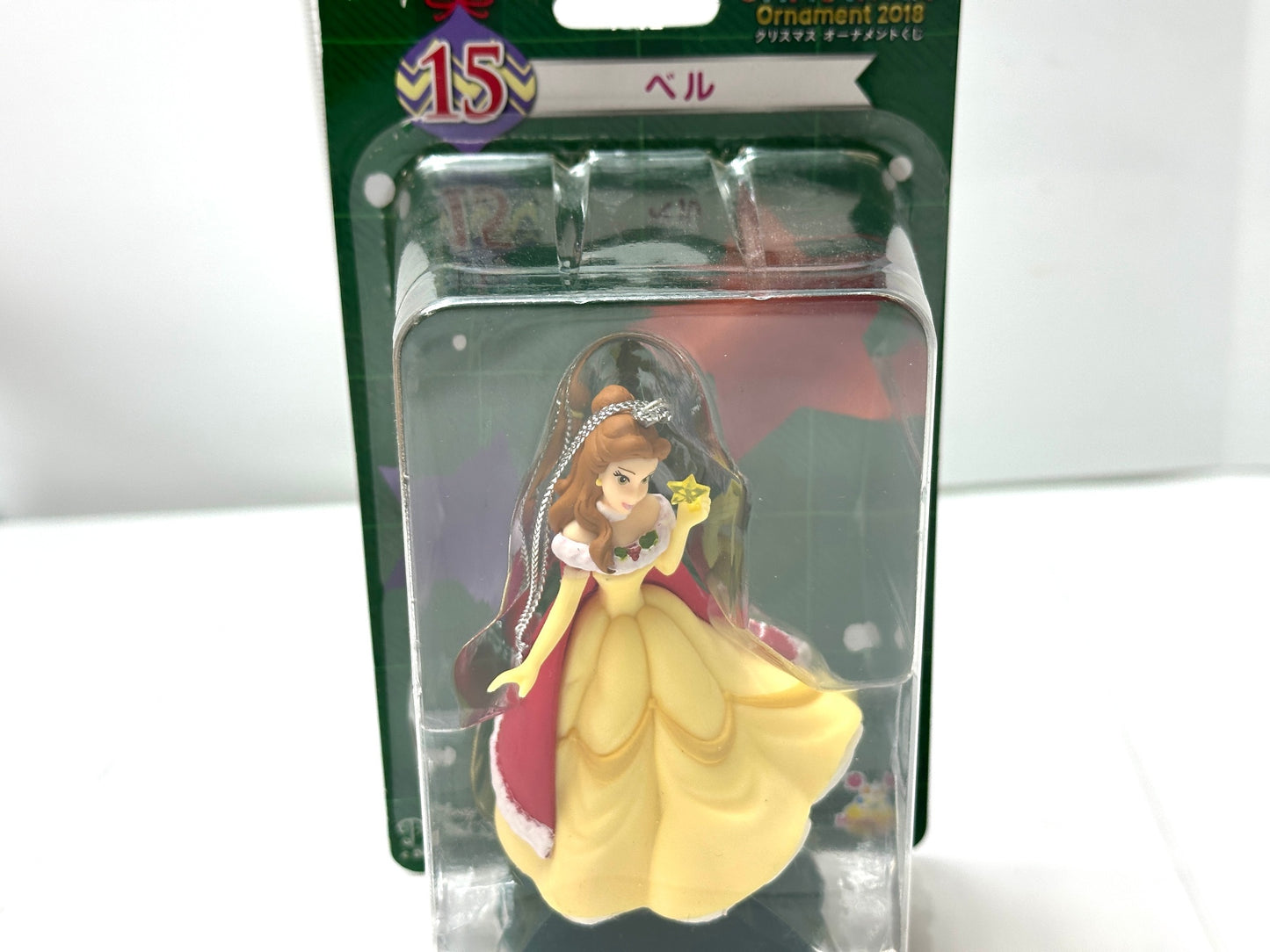 Happyくじディズニークリスマスオーナメント 7個セット シンデレラ グーフィ ベル マックス エンジェル フィギュア 9/10