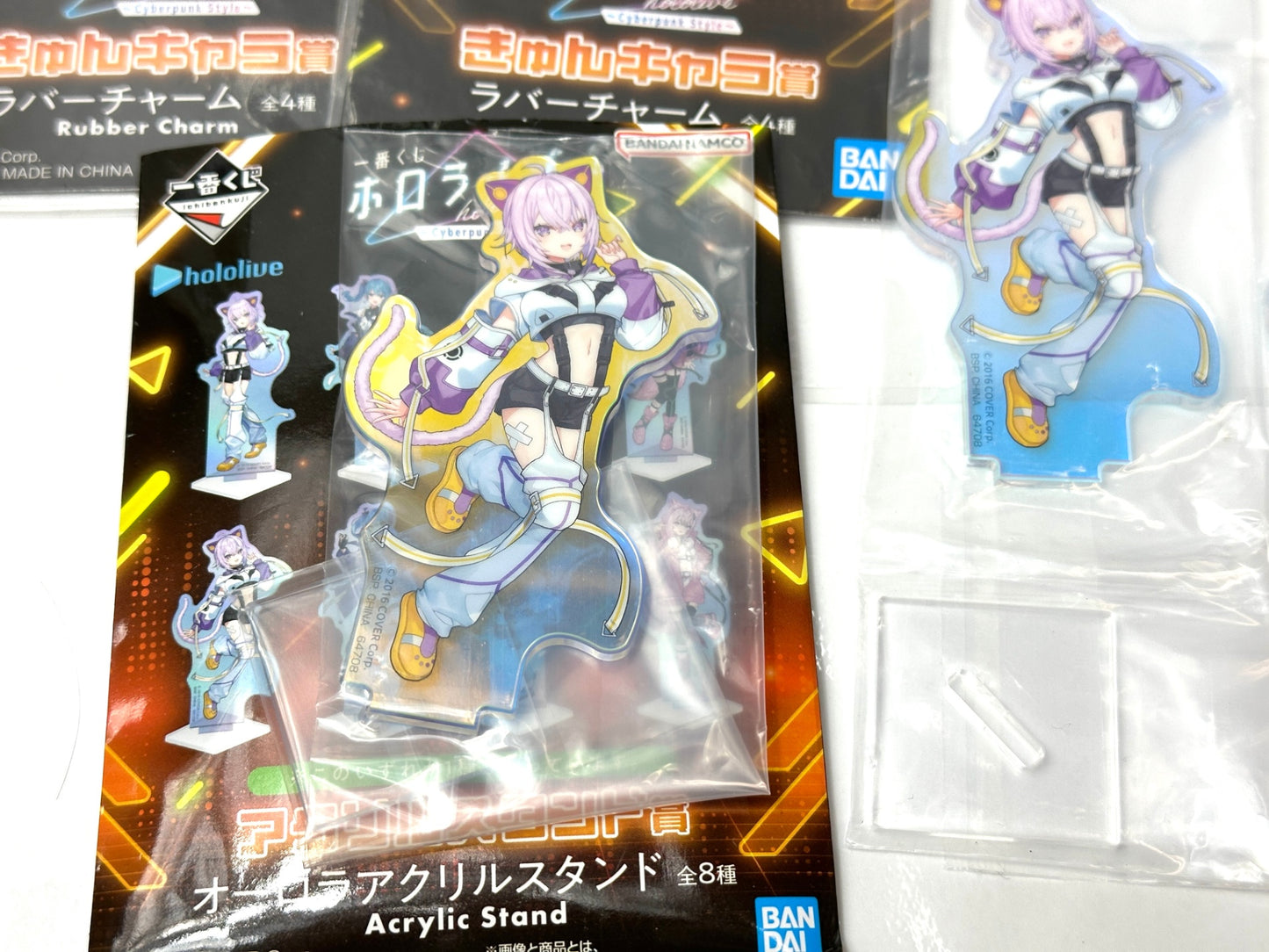 一番くじ hololive ホロライブ 猫又おかゆ アクリルスタンド フォンタブ ラバーチャーム まとめセット 9/5