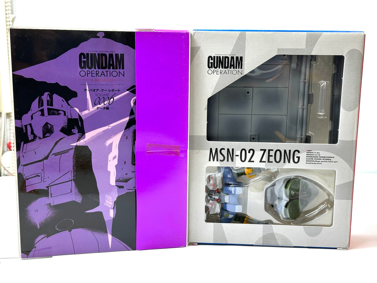 トイブックコレクションシリーズ ガンダムオペレーション 5冊セット 1/220スケール フィギュア ジム ジオング ザクⅡ ガンダム ガンキャノン 8/5