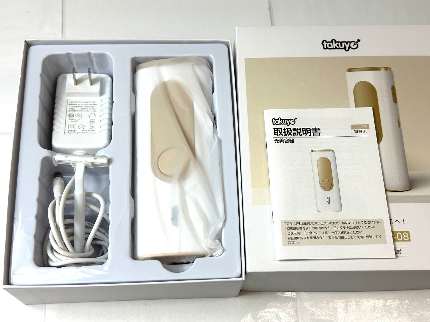 takuyo 家庭用光美容器 HR-08 家庭用脱毛器 光脱毛器 脱毛器 無限照射 自動照射/手動照射 レディース メンズ 10/7