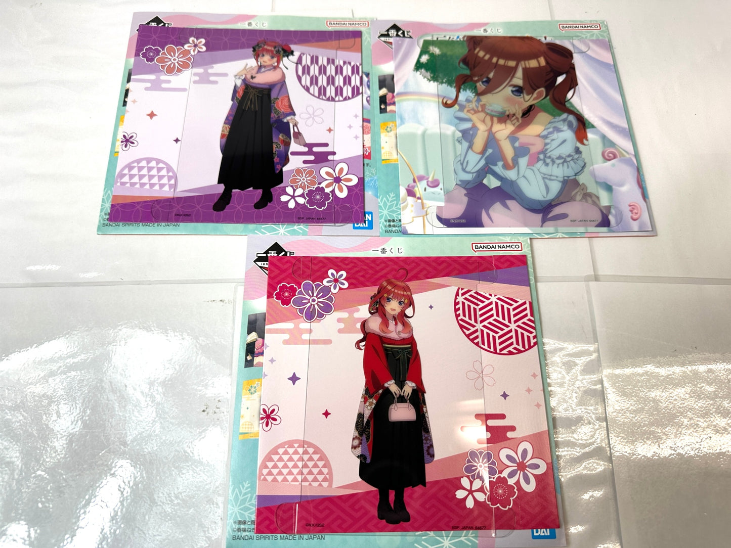 開封済み・未使用品 一番くじ 五等分の花嫁 まとめセット アートコレクション 描き下ろし イラストボード 福笑い&トラベルステッカーセット 他 10/10