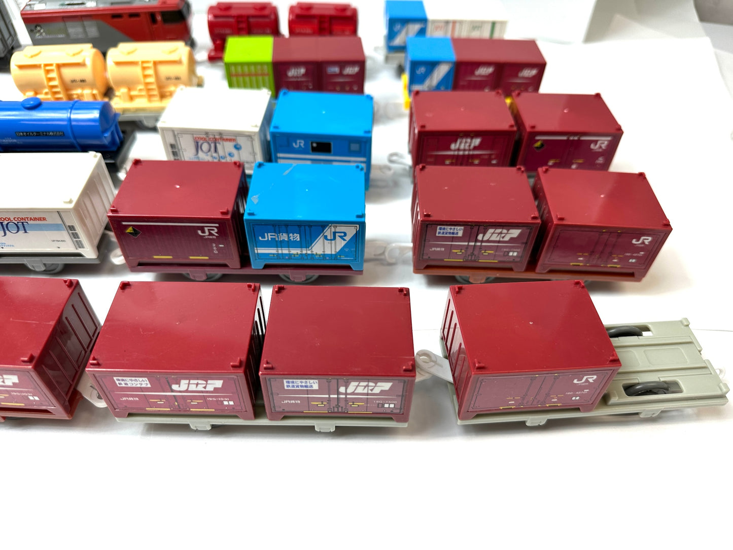 現状品 タカラトミー TAKARA TOMY プラレール いっぱいつなごう金太郎&貨車セット 他 貨物車両 動力車 まとめセット 9/26