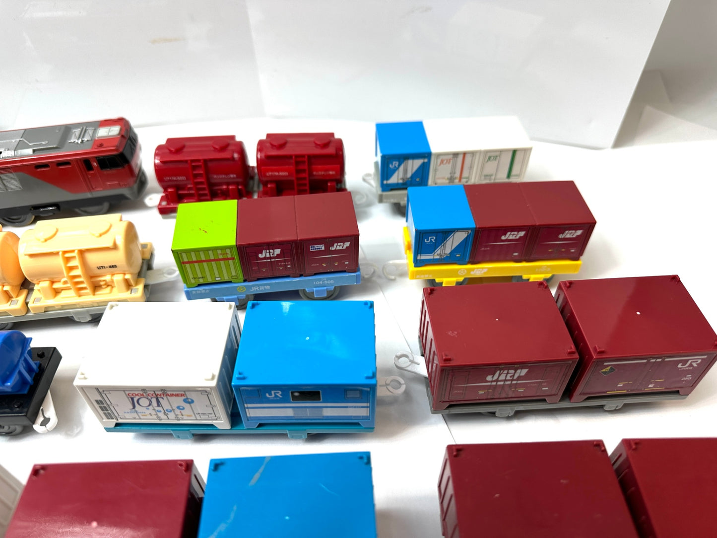 現状品 タカラトミー TAKARA TOMY プラレール いっぱいつなごう金太郎&貨車セット 他 貨物車両 動力車 まとめセット 9/26