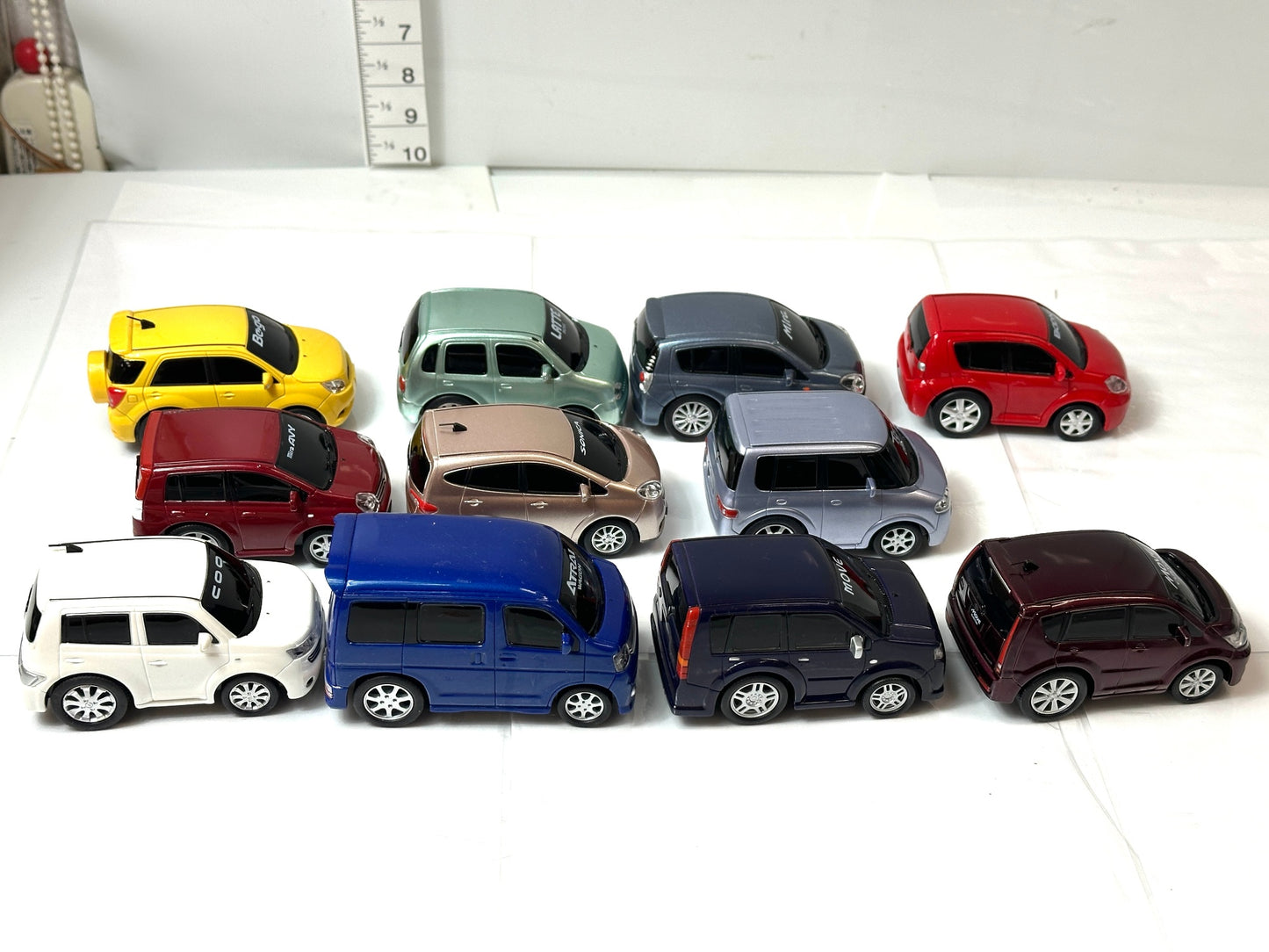 DAIHATSU ダイハツ プルバックカー ミニカー まとめセット タント ムーブ ミラ アトレー ソニカ 他 11台 8/13