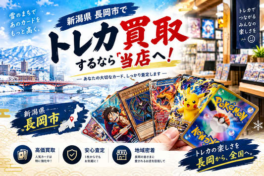 長岡市でポケカ・ワンピースカードを売るなら｜トレカ専門店ワンダーランド長岡店の買取の流れと高く売るコツ