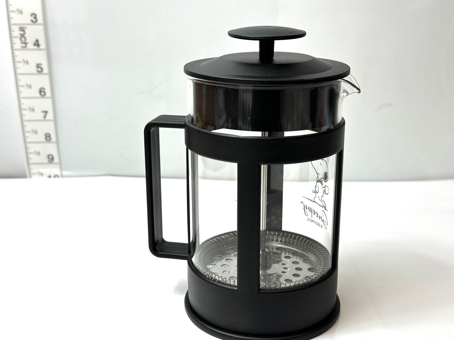 開封済み・未使用品 SNOOPY FRENCH PRESS スヌーピー・フレンチプレス・コーヒーポット PEANUTS 1/16