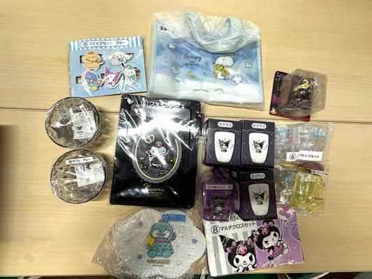 未使用品 サンリオキャラクターくじ グッズまとめセット クロミ多め シナモンロール ハンギョドン スヌーピー 12/29