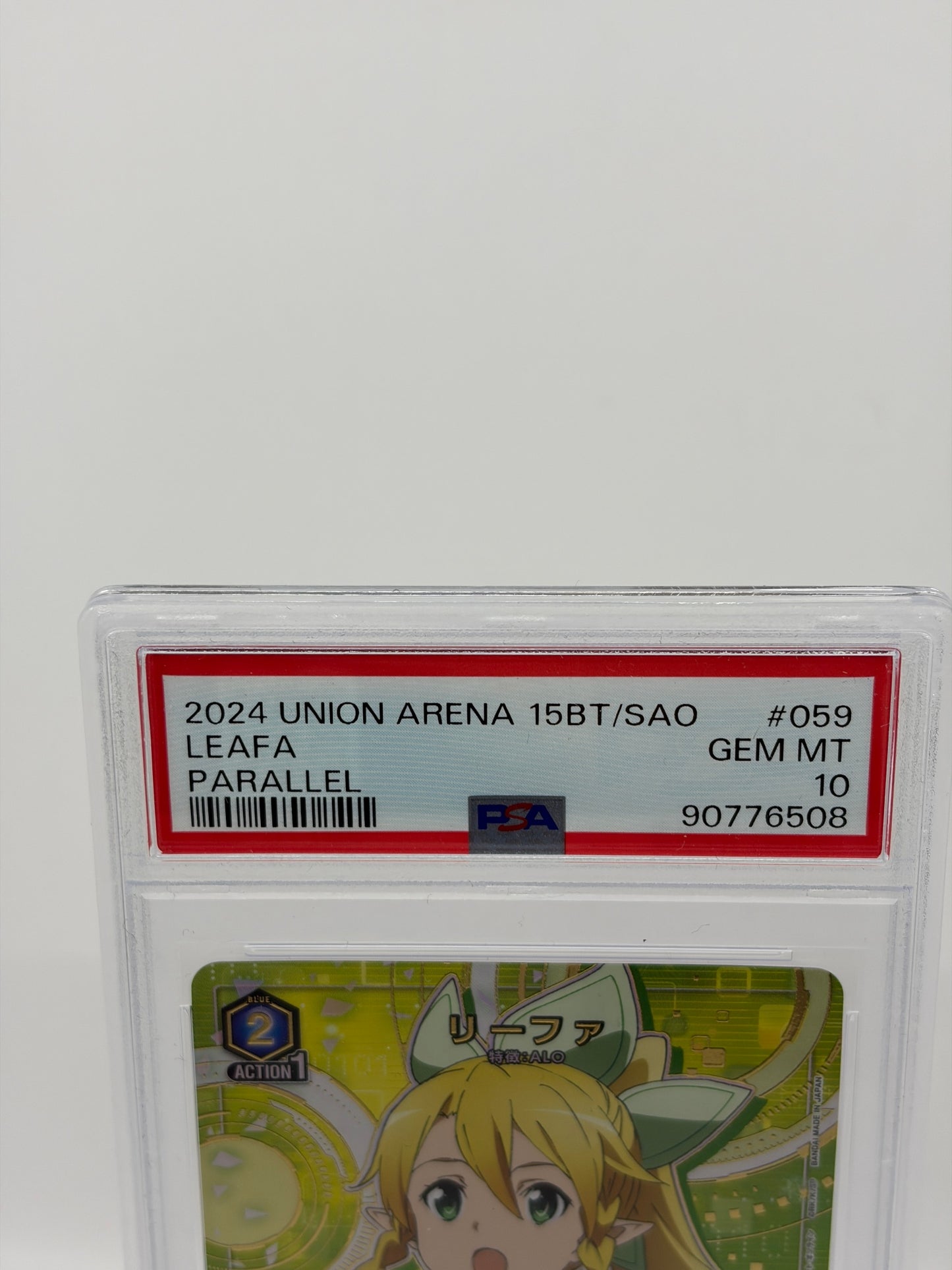 ユニオンアリーナ PSA10 リーファ パラレル 15BT/SAO #059 GEM MT