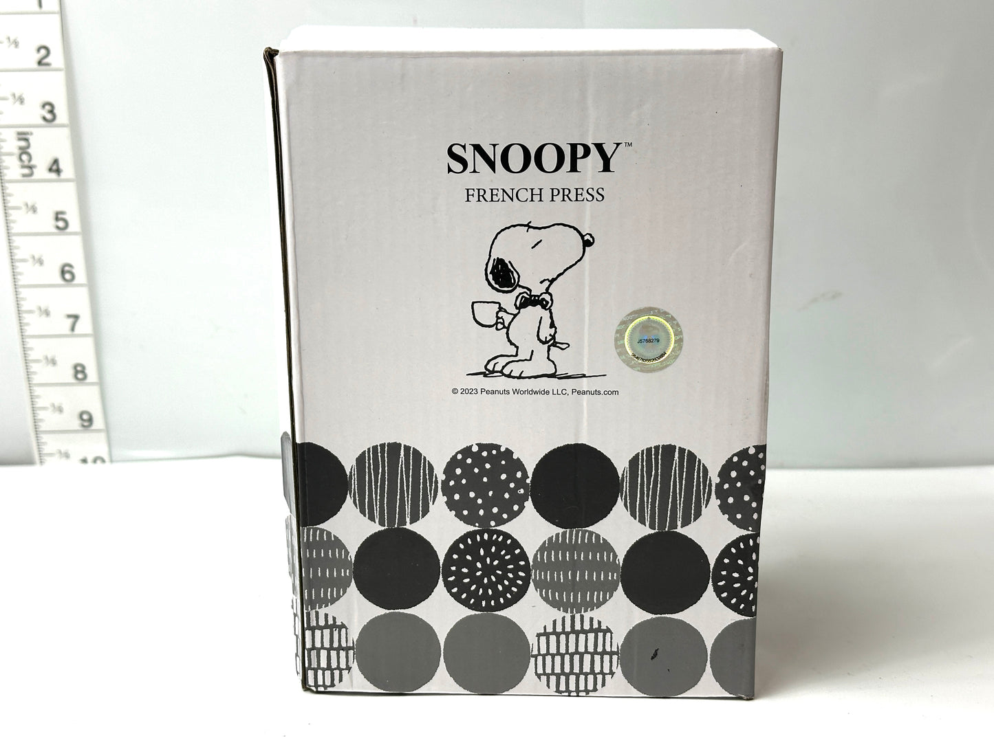 開封済み・未使用品 SNOOPY FRENCH PRESS スヌーピー・フレンチプレス・コーヒーポット PEANUTS 1/16