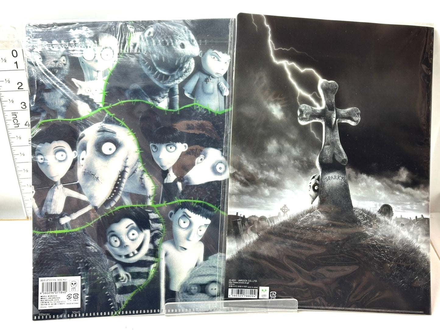 ディズニー FRANKENWEENIE フランケン・ウィニー グッズ まとめセット ブロックカレンダー 3Dクリアファイル 他 ティム・バートン 12/18