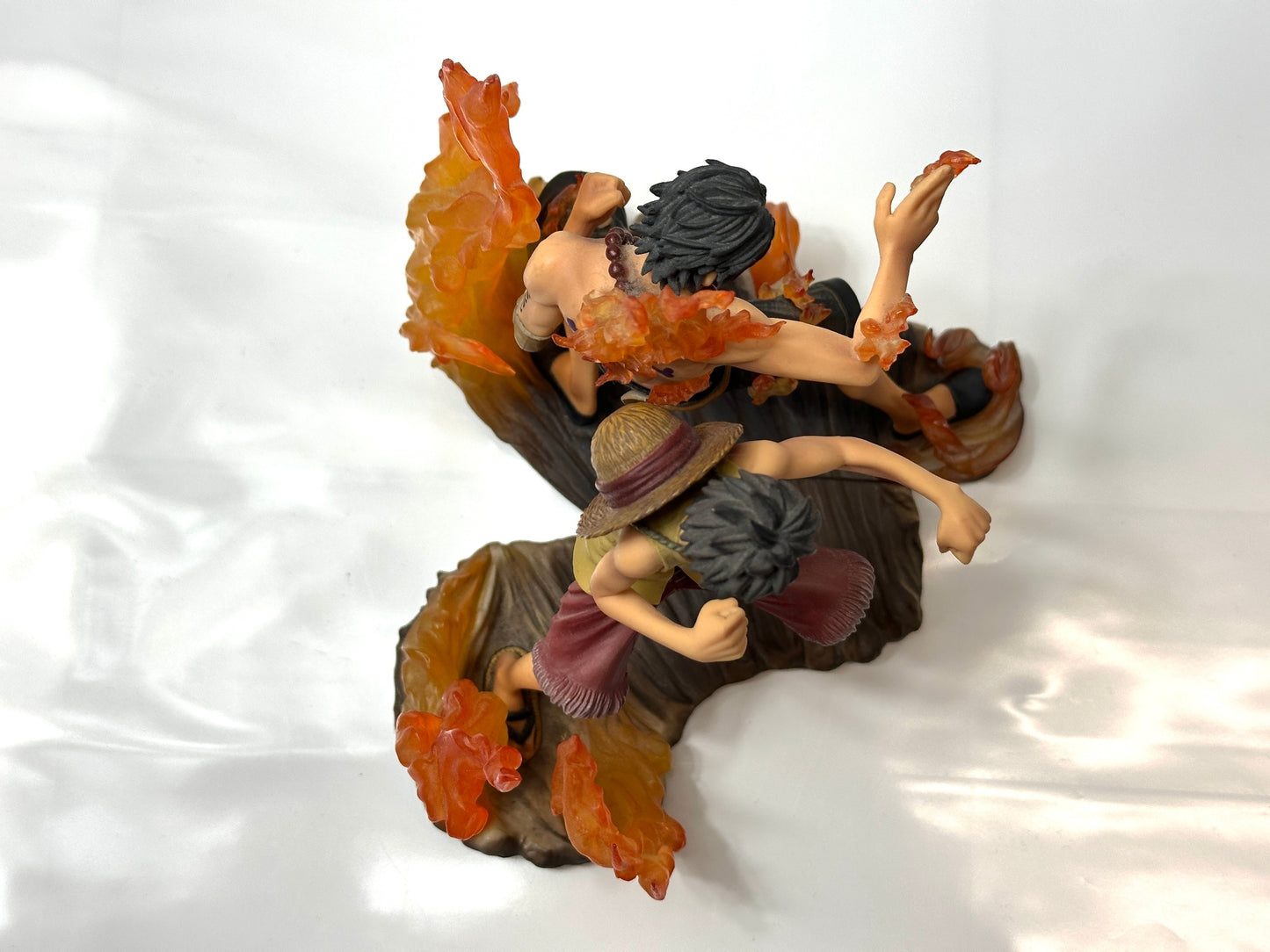 現状品 バンプレスト ワンピース DXF BROTHER HOOD  ルフィ、エース フィギュア 1/9