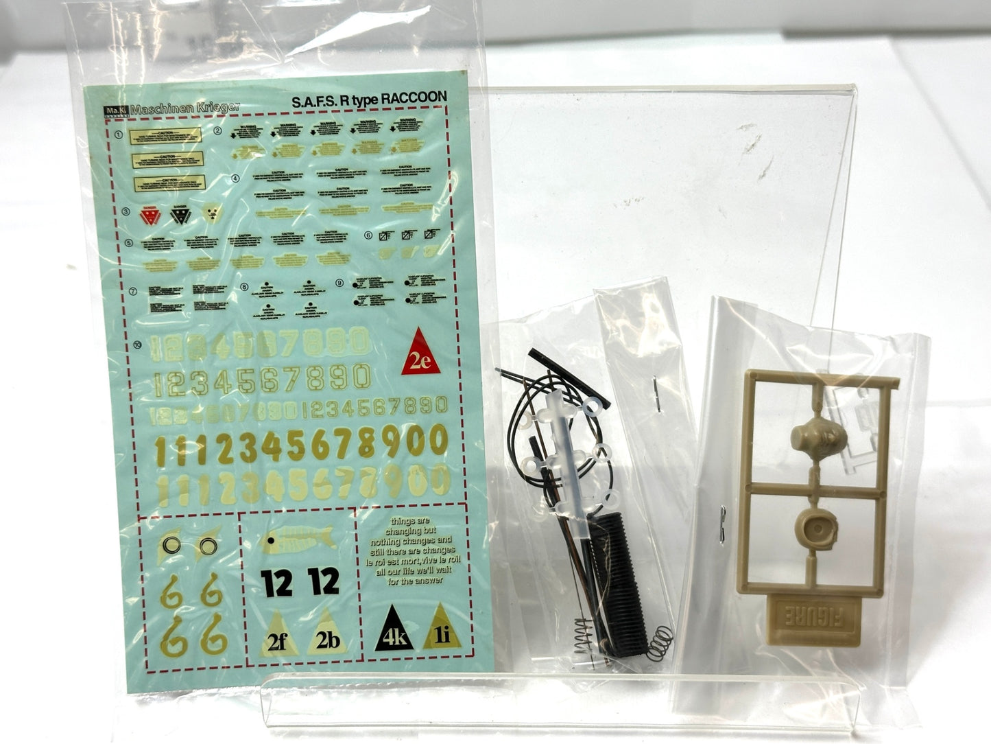 絶版品 未組立 NITTO 1/20 Ma.K. シリーズ8 マシーネンクリーガー ラクーン 9/4