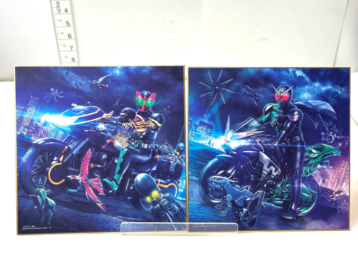 開封済み・未使用品 一番くじ 仮面ライダーオーズ ＆ W C賞 色コレ（色紙）全12種コンプリートセット 3/3