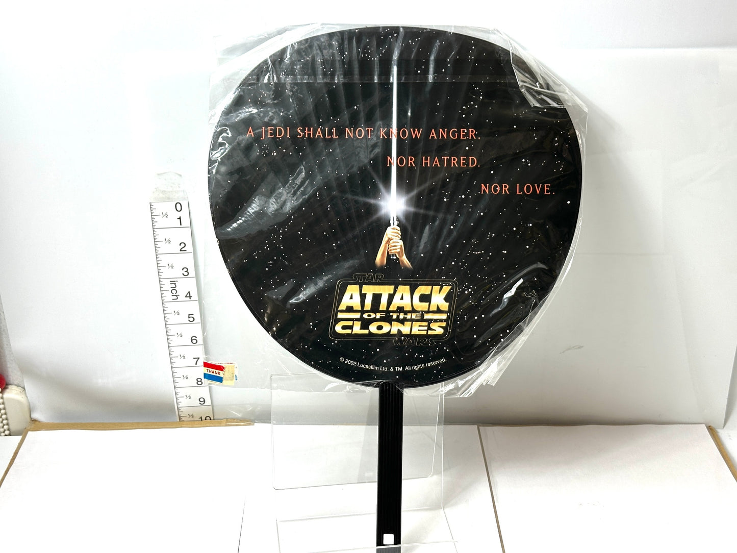 希少 未開封品 スター・ウォーズ エピソード2 クローンの攻撃 うちわ 12/19