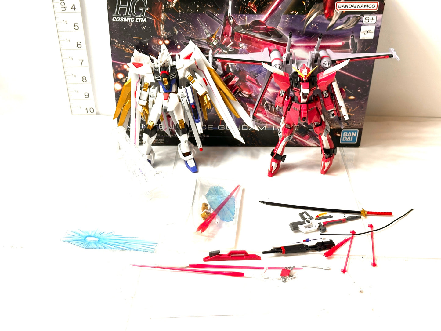 現状品 HG 1/144インフィニットジャスティスガンダム弍式 マイティーストライクフリーダムガンダム ガンプラ 機動戦士ガンダム プラモデル バンダイ 11/12