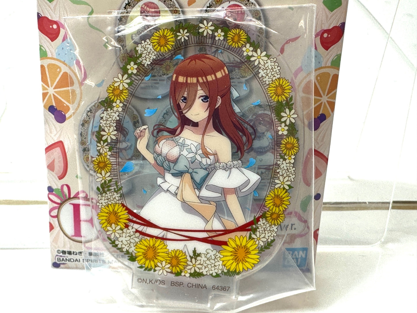 開封済み・未使用品 一番くじ 五等分の花嫁 五つ子セレブレーション F賞 アクリルスタンド 2024 五つ子バースデイVer. 全5種コンプリートセット中野一花/二乃/三玖/四葉/五月 12/4