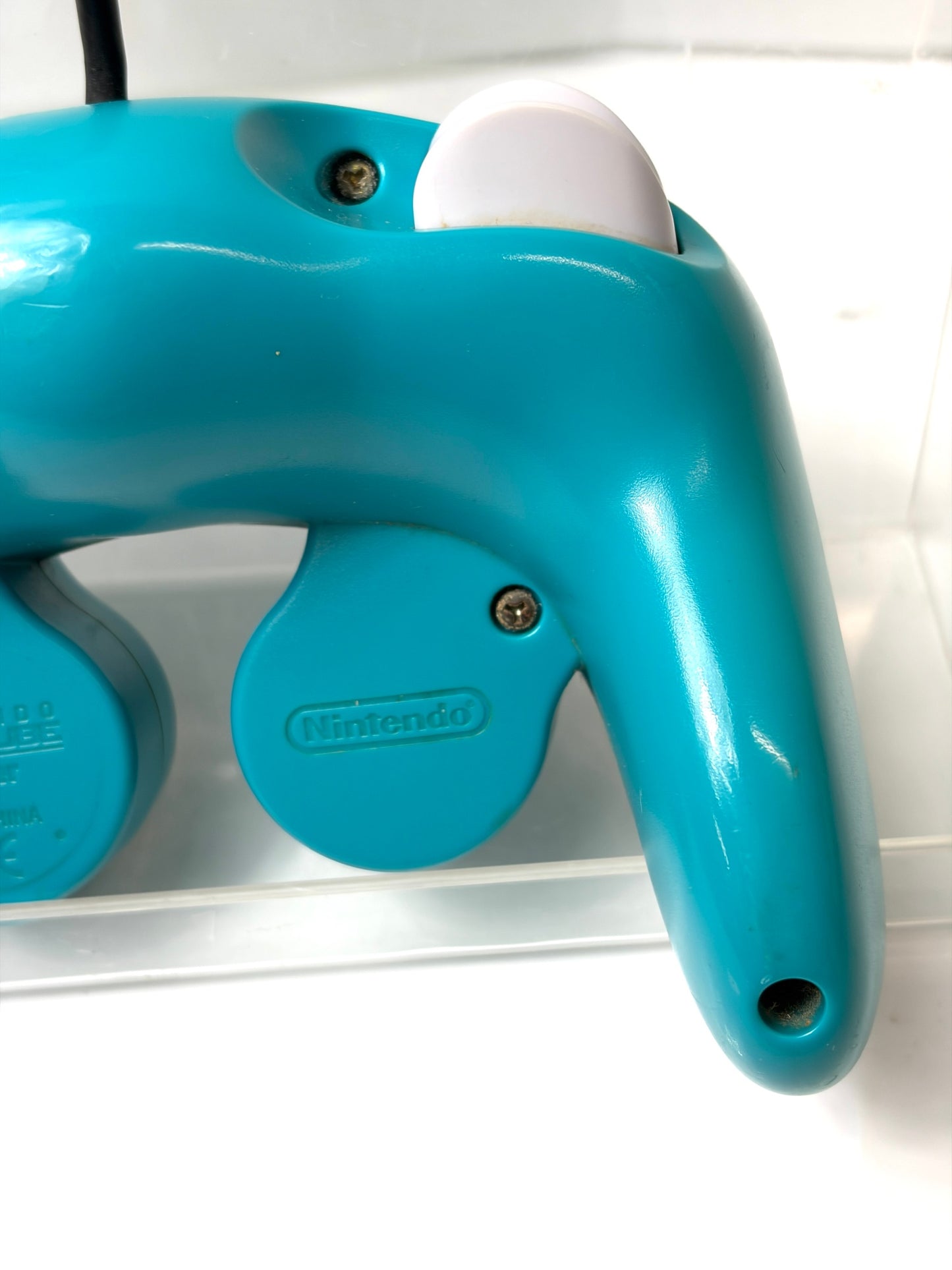 任天堂 NINTENDO GAMECUBE コントローラー エメラルドブルー DOL-003 純正品　スティックにダメージ