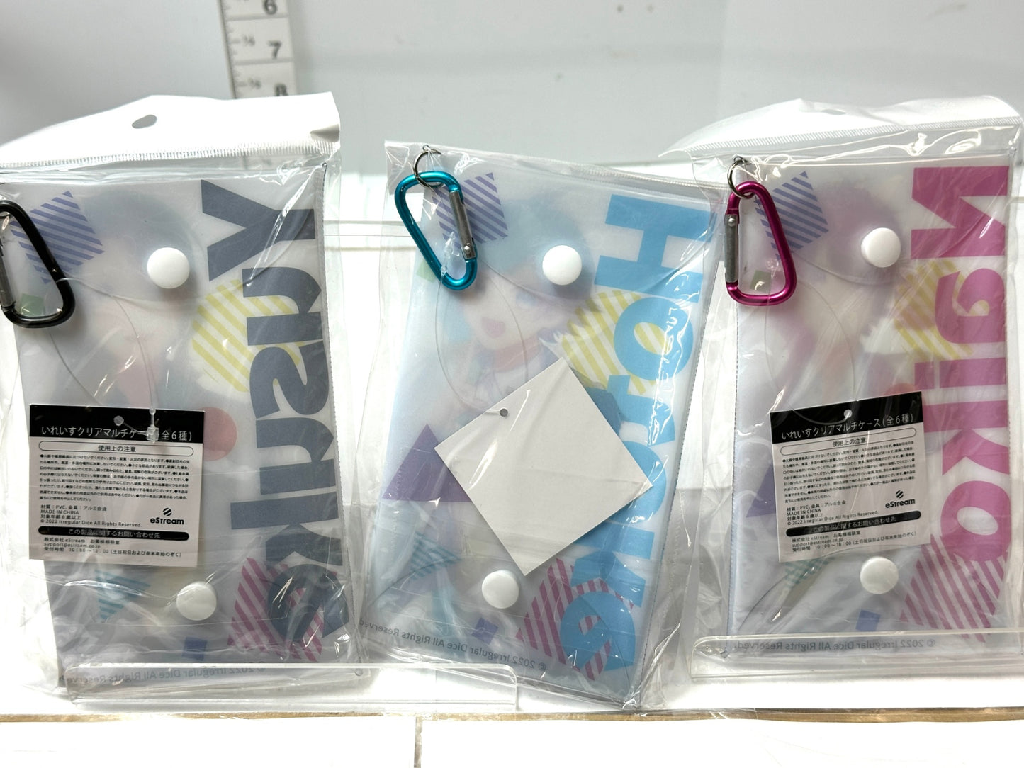 いれいす 悠佑 hotoke ないこ クリアマルチケース 3個セット チケットケース カードケース ポーチ 11/27