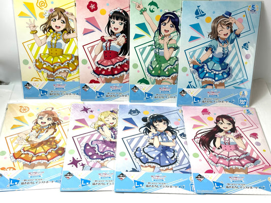 一番くじ ラブライブ！サンシャイン!! 5th Anniversary 描きおろしイラストボード  8種セット 11/10